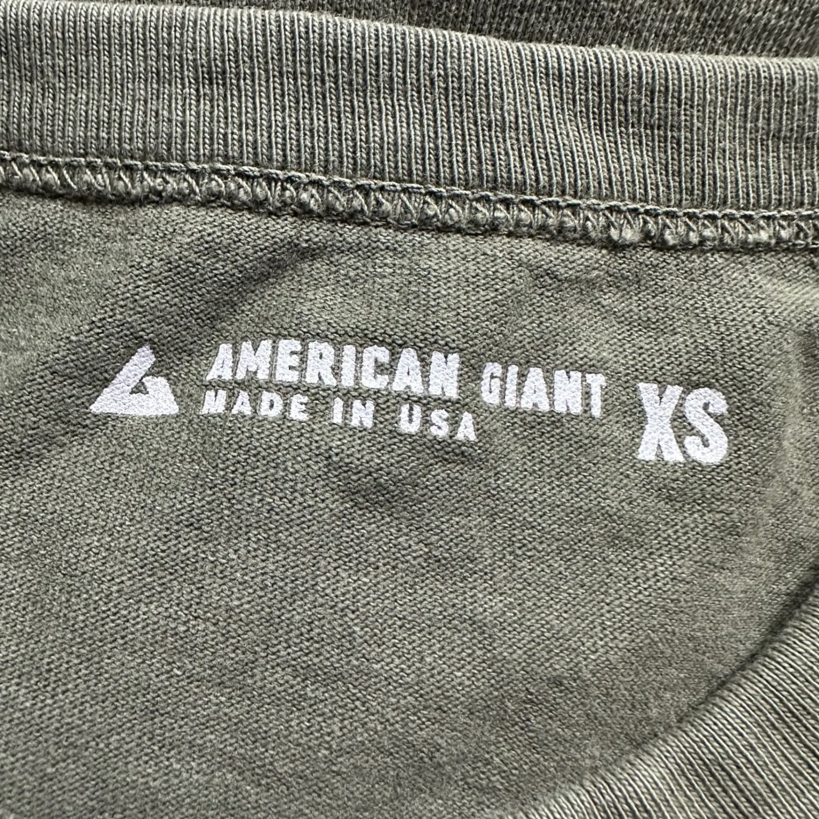 NWOT American Giant Women's Vintage Crew Tee XS Green Short Sleeve Casual - Image 7