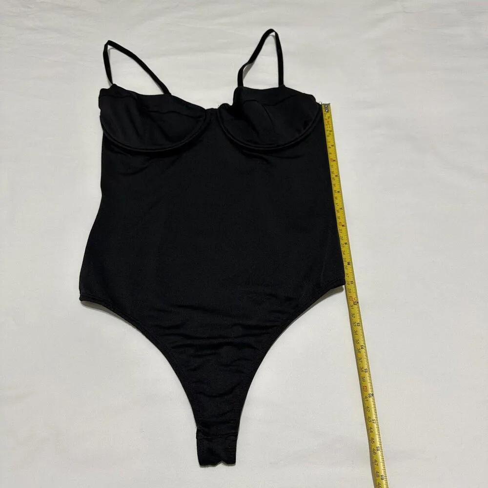 Women’s Streetwear Black Bodysuit Top Sz S Small - Image 3