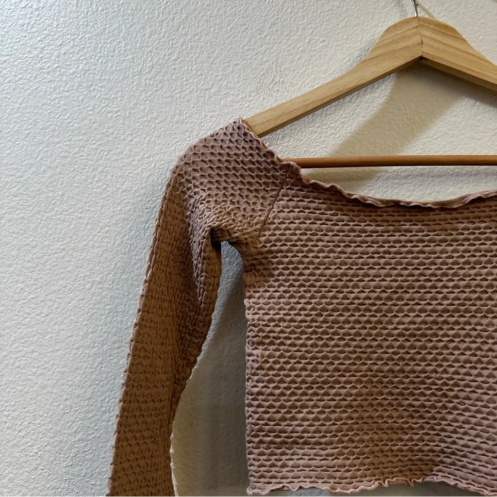 Intimately Free People Women's Textured Seamless Cropped Top Sz XS - S Pink NWT - Image 5