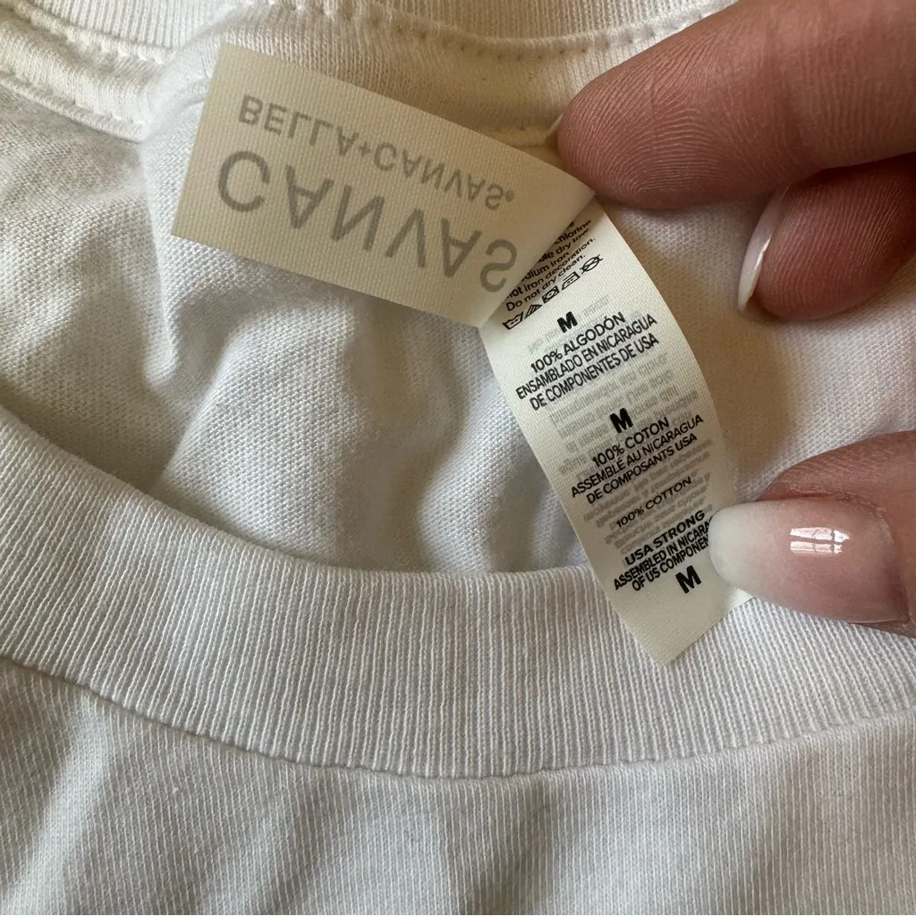 Bella Canvas More Than a Test Score Tee White Women’s Medium NWOT - Image 5