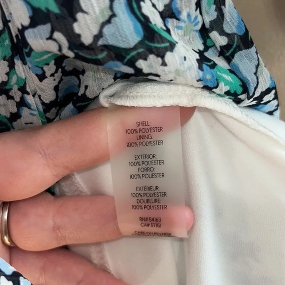 Women’s Karl Lagerfeld Paris chiffon floral shift 3/4 sleeved mini dress bunch - Image 7