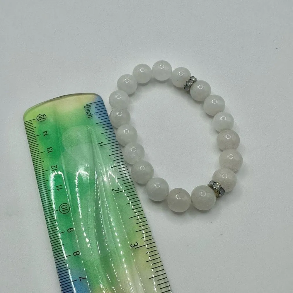 Rose Quartz stretchy bracelet Pink - Image 6