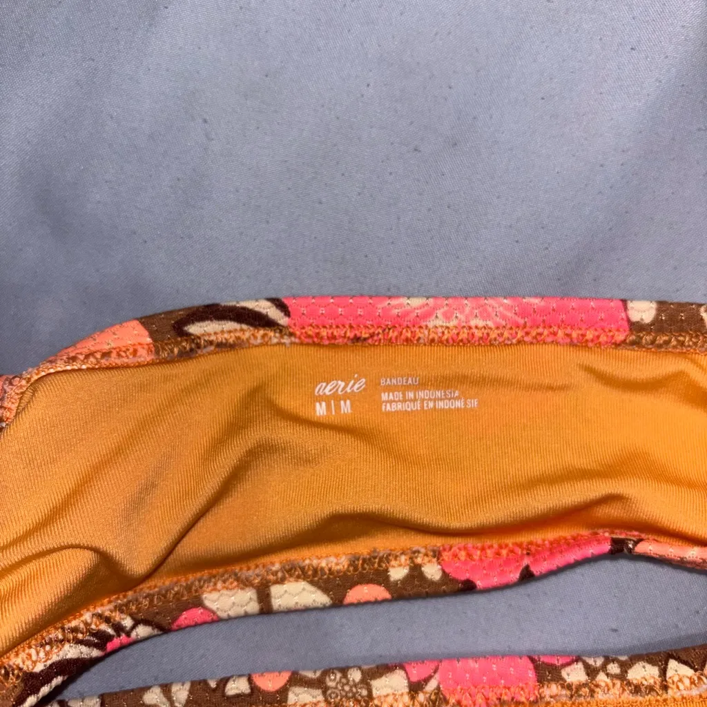 Aerie Brown and Pink Bandeau - Image 3