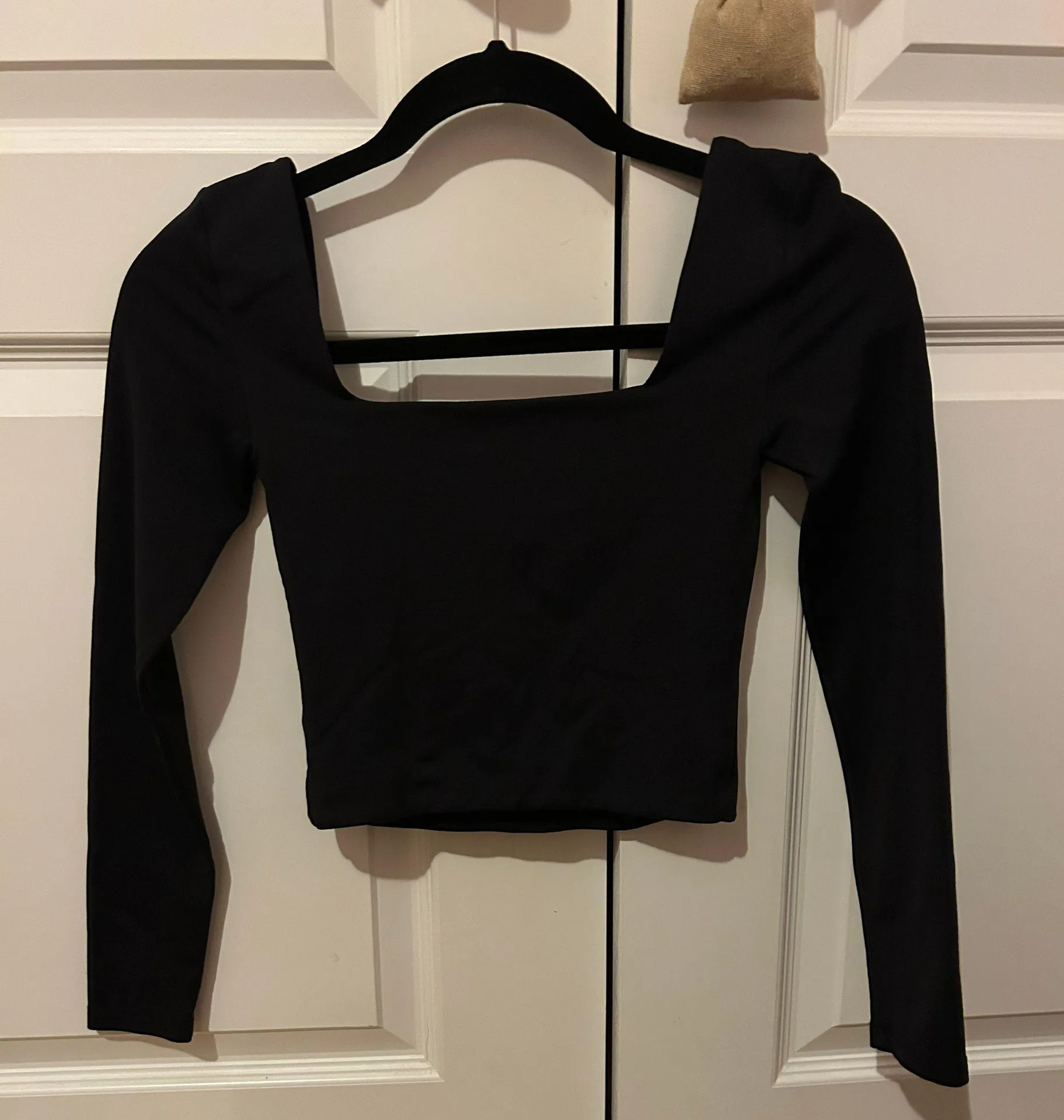 cropped square neck top - Image 2