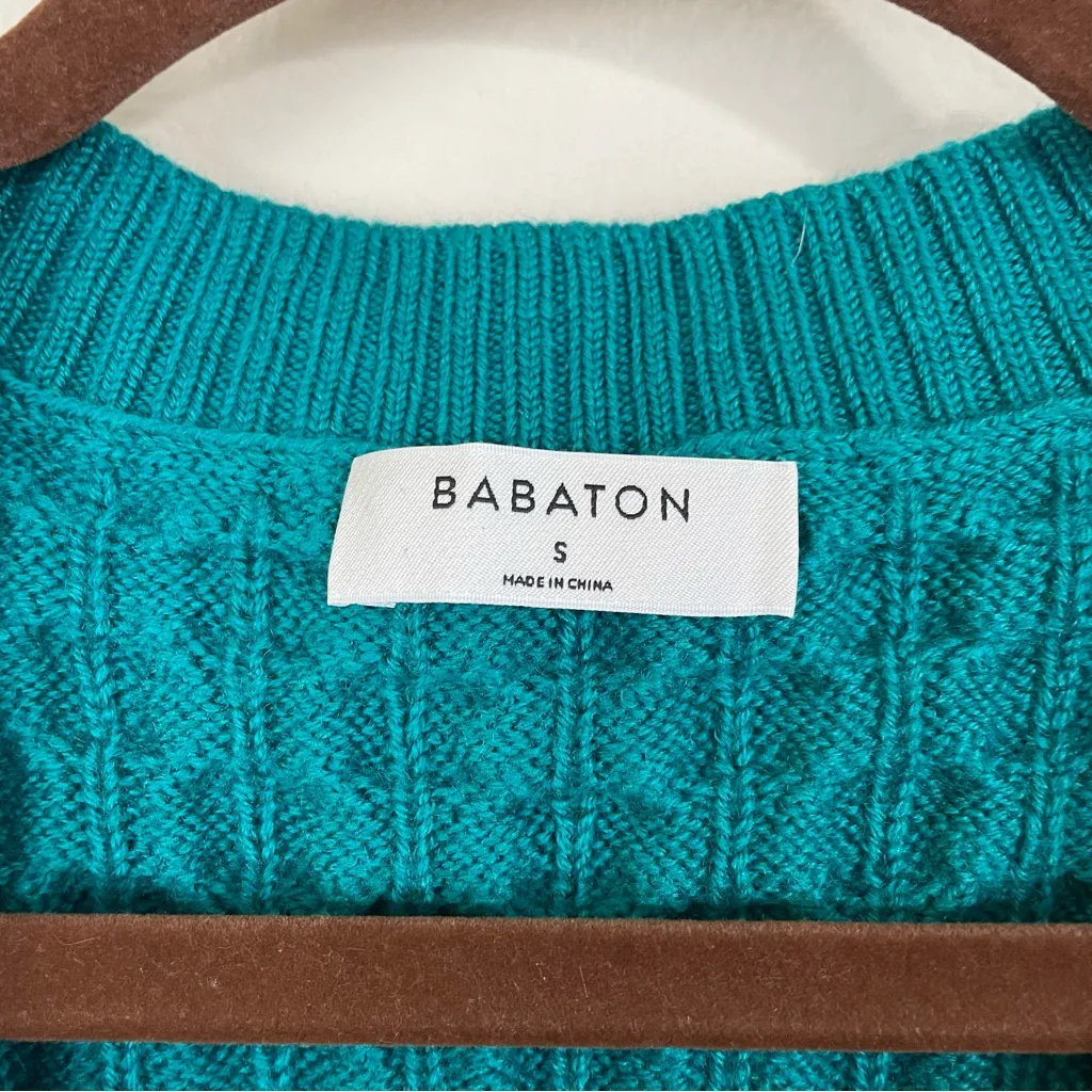 ARITZIA Babaton Emporia Merino Wool Cable Knit Sweater Vest Size Small - Image 3