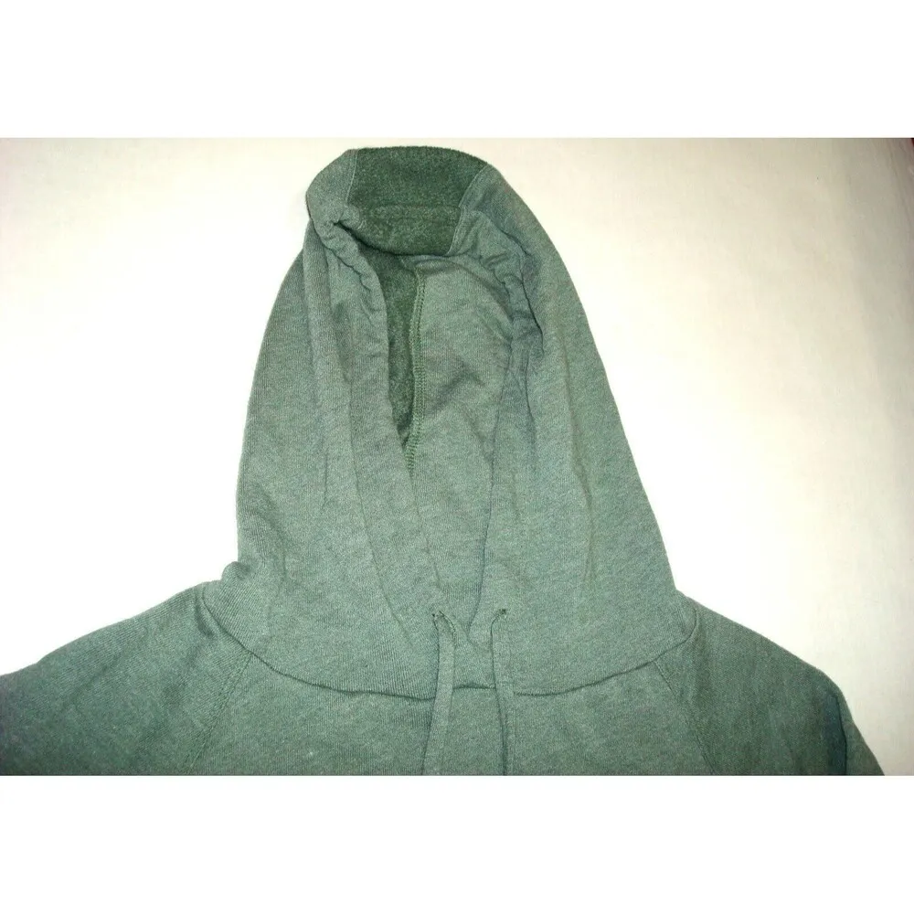 New Womens NWT L PrAna Top Cotton Palmetto Organic Hoodie LS Logo Green Forest - Image 6