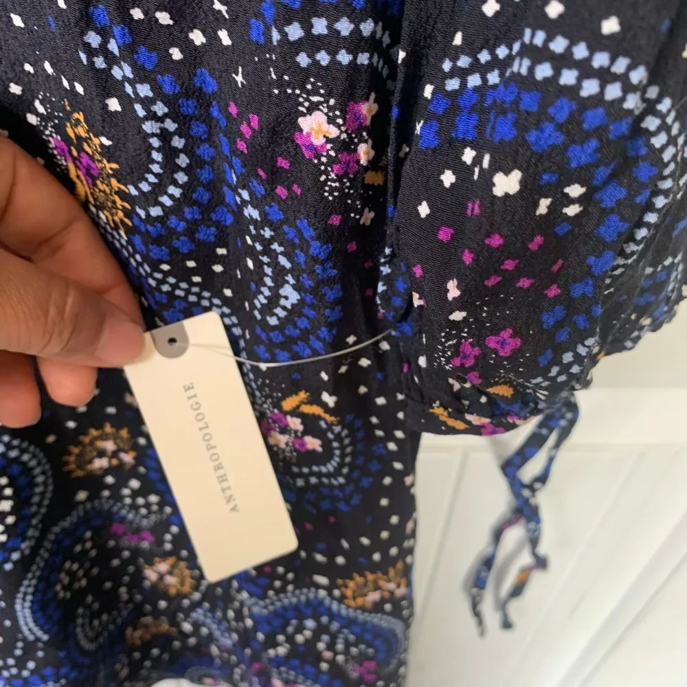 Anthropologie Maeve Paisley Print Long Sleeve Mini‎ Dress, Size 4 - Image 7