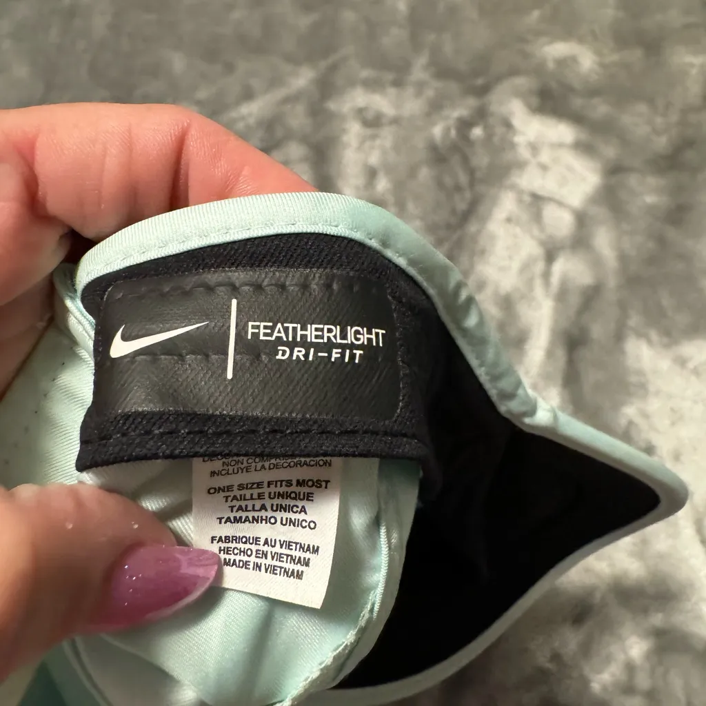 Nike Dri-Fit Light Blue Women's Hat - Image 4