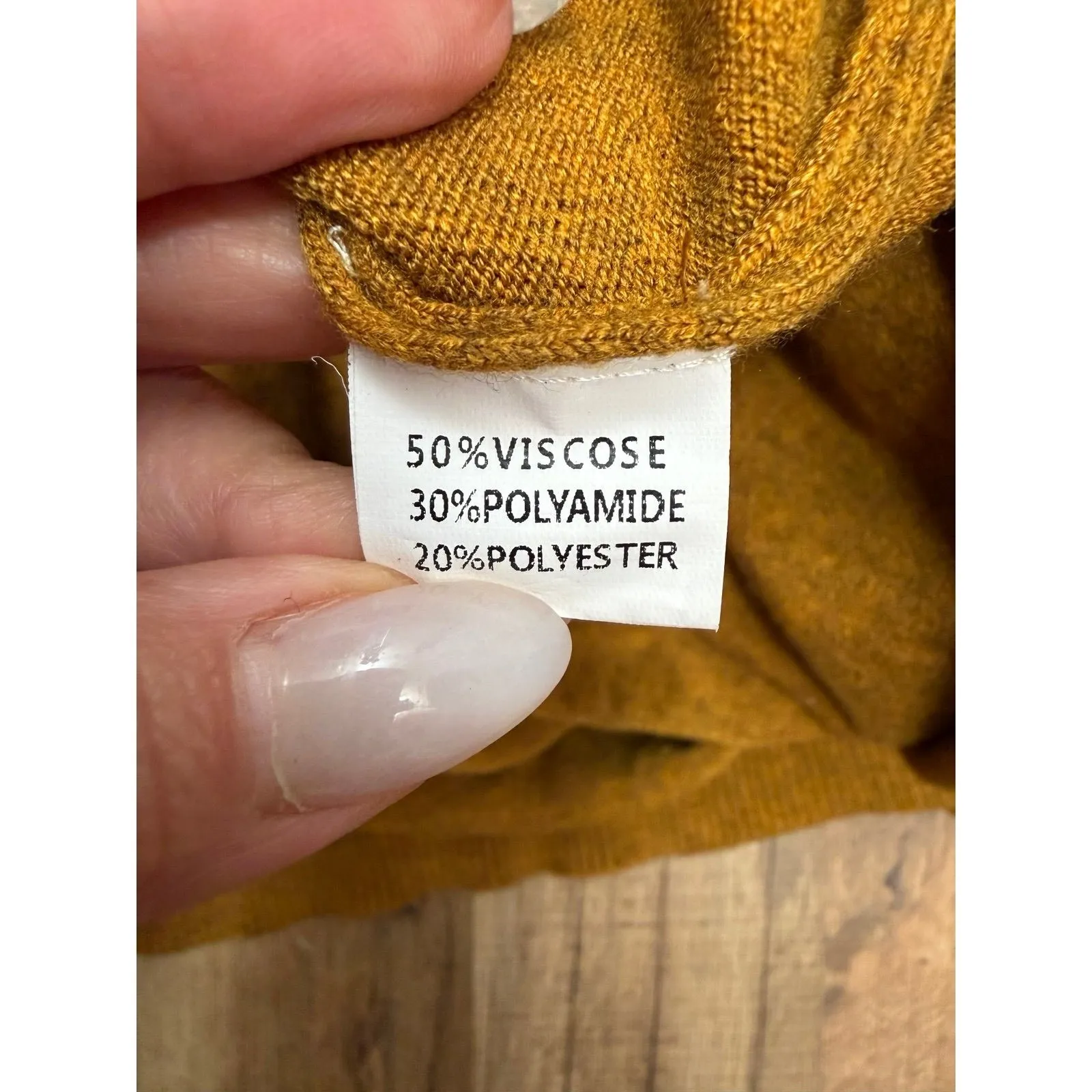 Chic Soul 2XL Mustard V-Neck Oversized‎ Sweater Tunic Knit Top Fall Cozy - Image 4