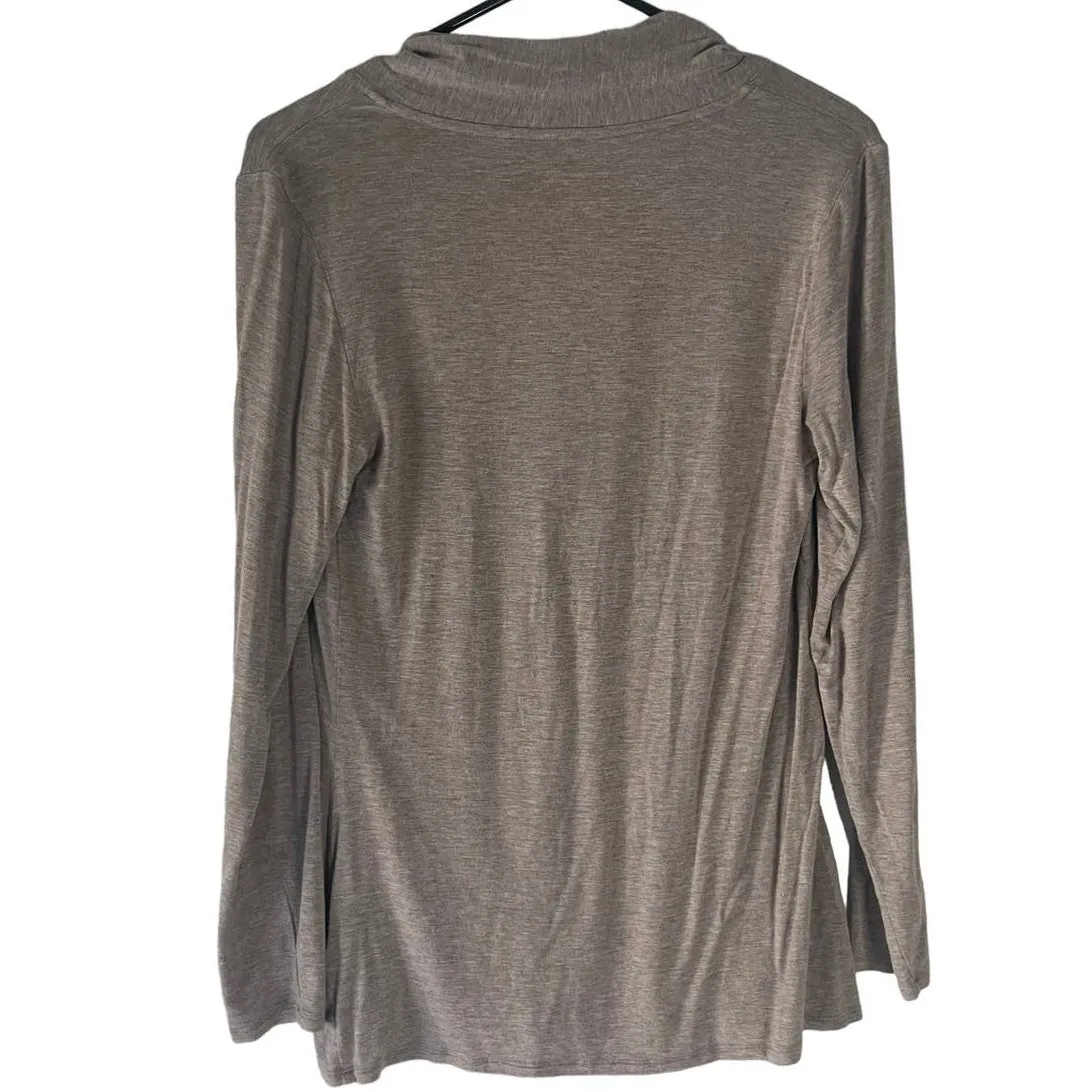 Soft Surroundings Women's Small Size Gray Lightweight V Neck Sweater - Image 5