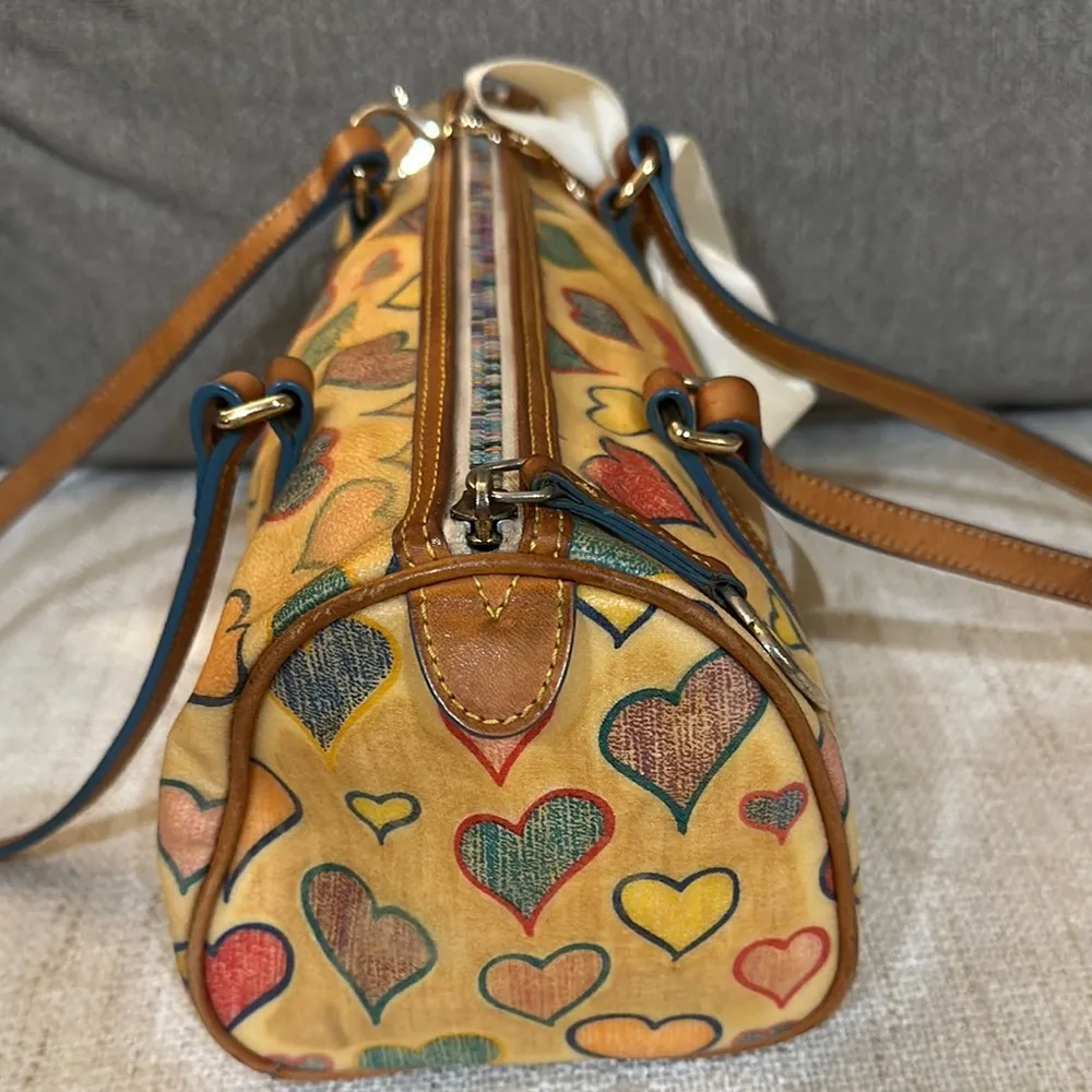 Dooney & Bourke Multicolor Heart Shoulder Bag - Image 4