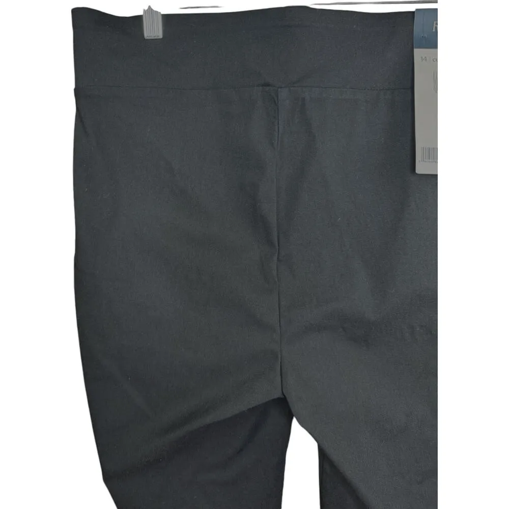 Rafaella Womens 14 Slim Leg Comfort Stretch Ankle Pull-On Pant Black NWT - Image 4