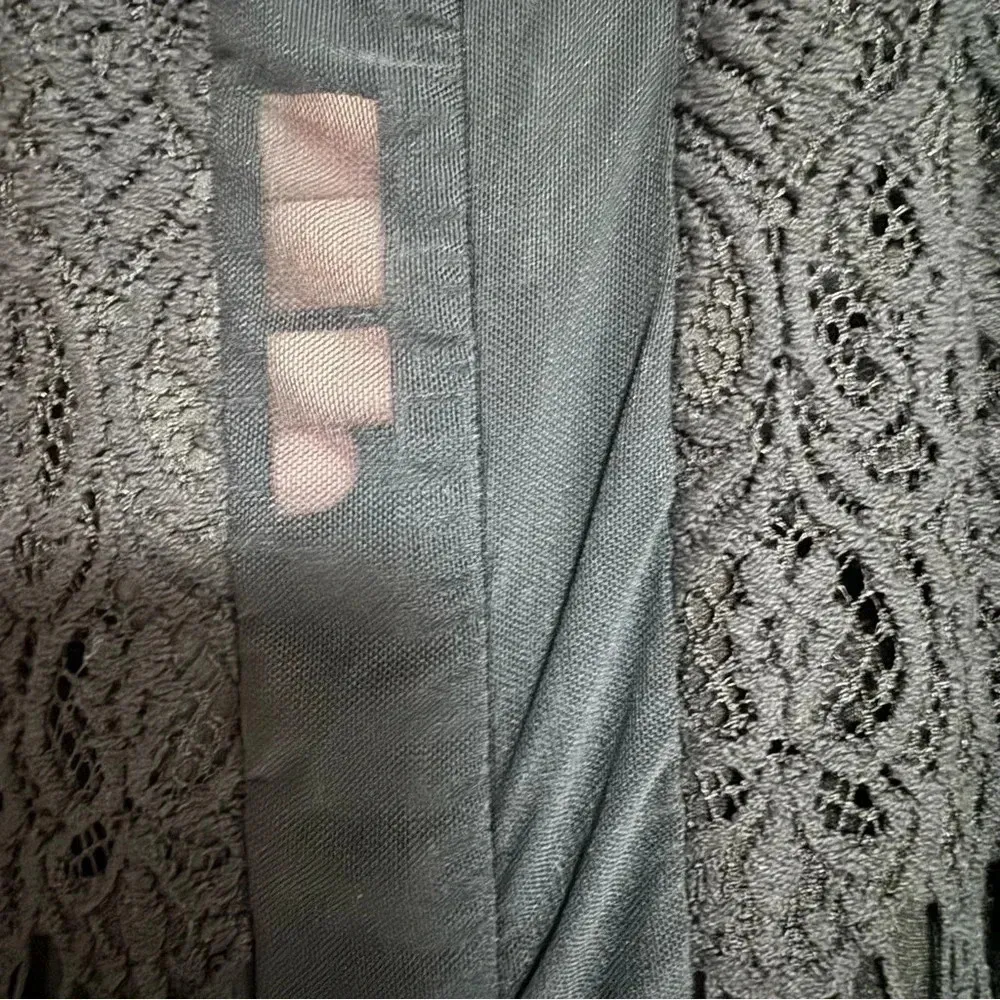 ALTAR’D STATE Black Lace Halter Neck Sleeveless Dress with Mesh Inserts Size XS - Image 6