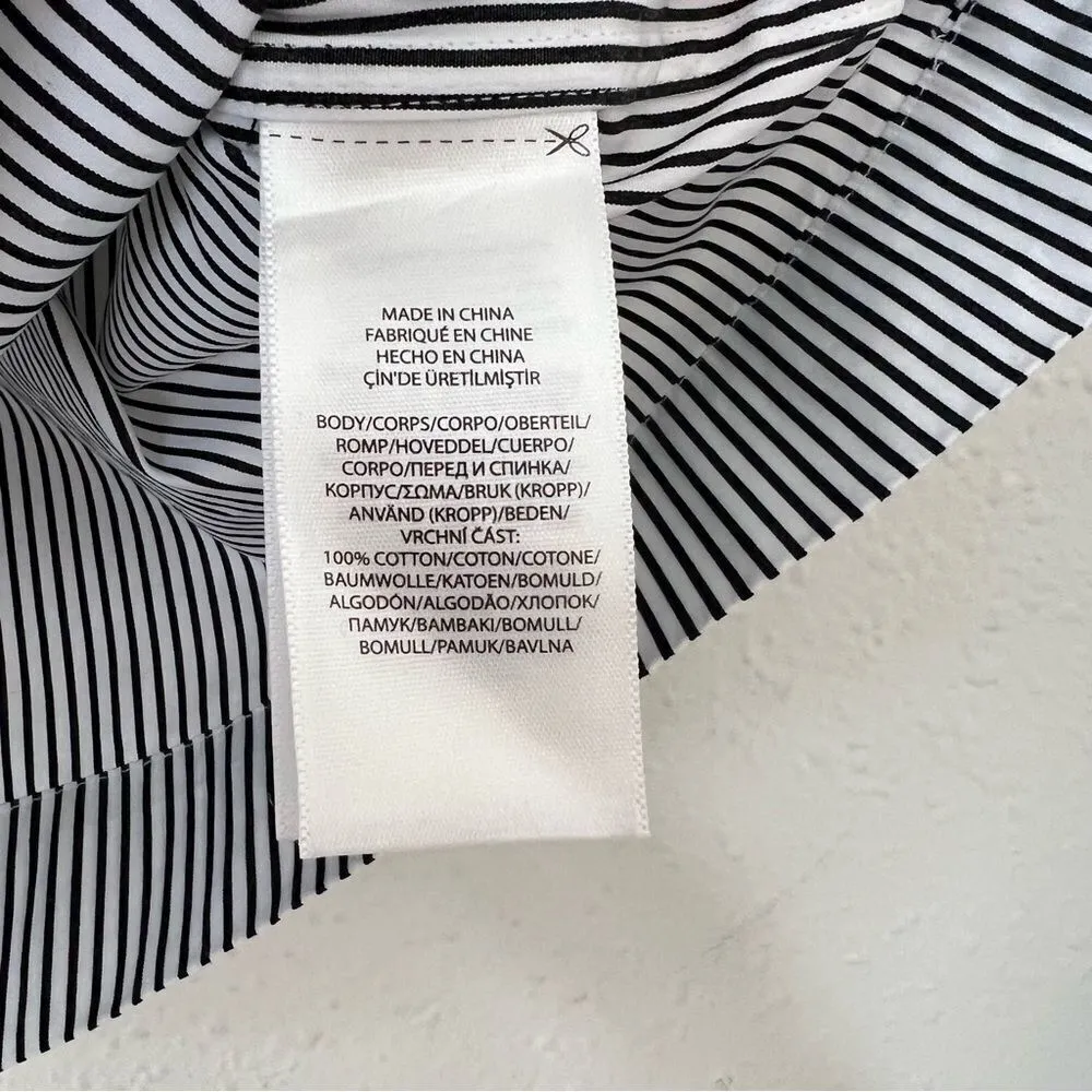 Polo Ralph Lauren Women's Striped Boat Neck Short Sleeve Blouse NEW Size Large White - Image 5