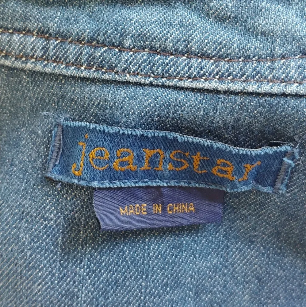 Jeanstar Military Style Denim Jean Jacket - Image 7