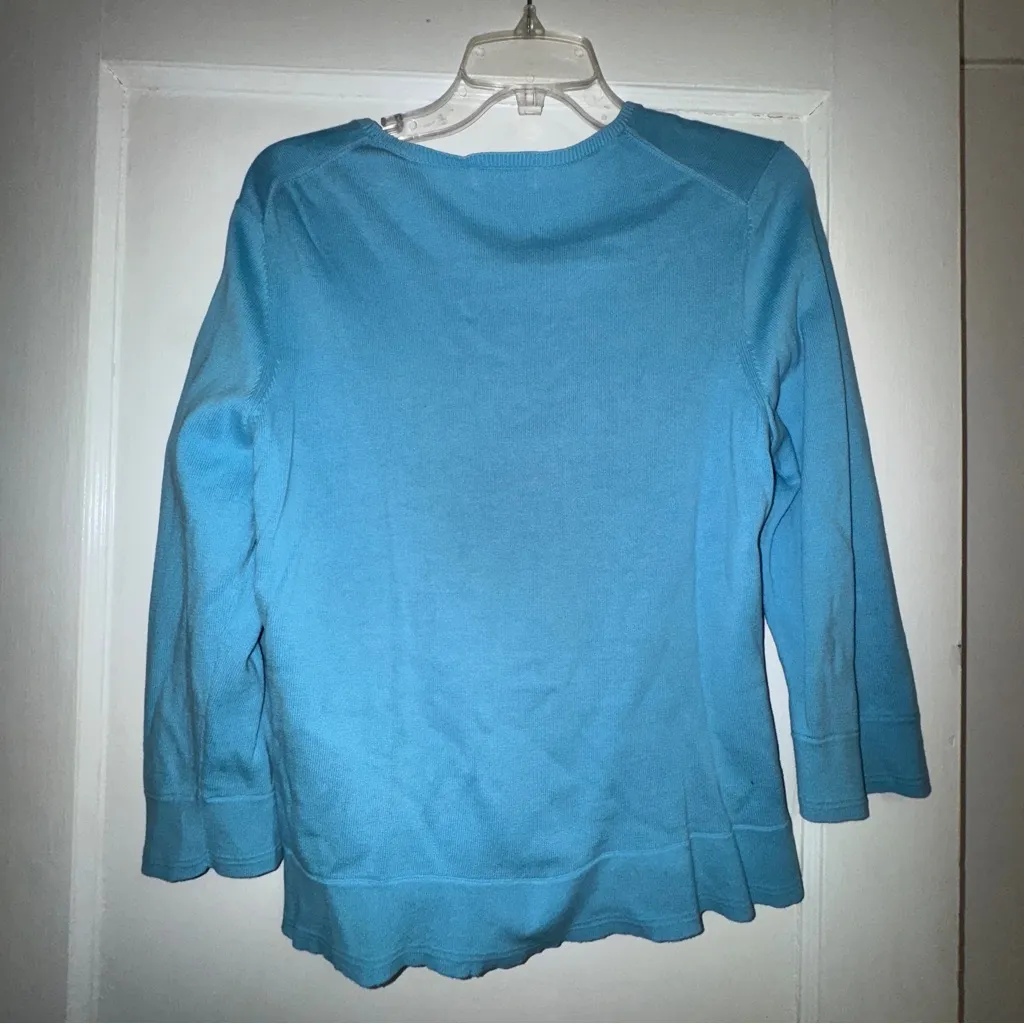 Lilly Pulitzer Blue Cardigan Sweater - Image 5