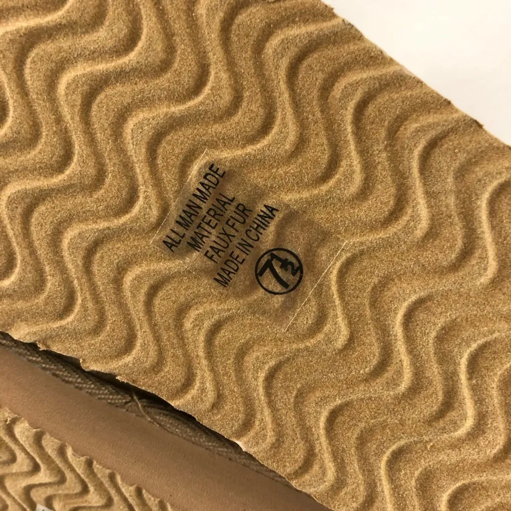 Soda Womens Winter Boots Faux Fur Lined Faux Suede Beige Size 7.5 - Image 5