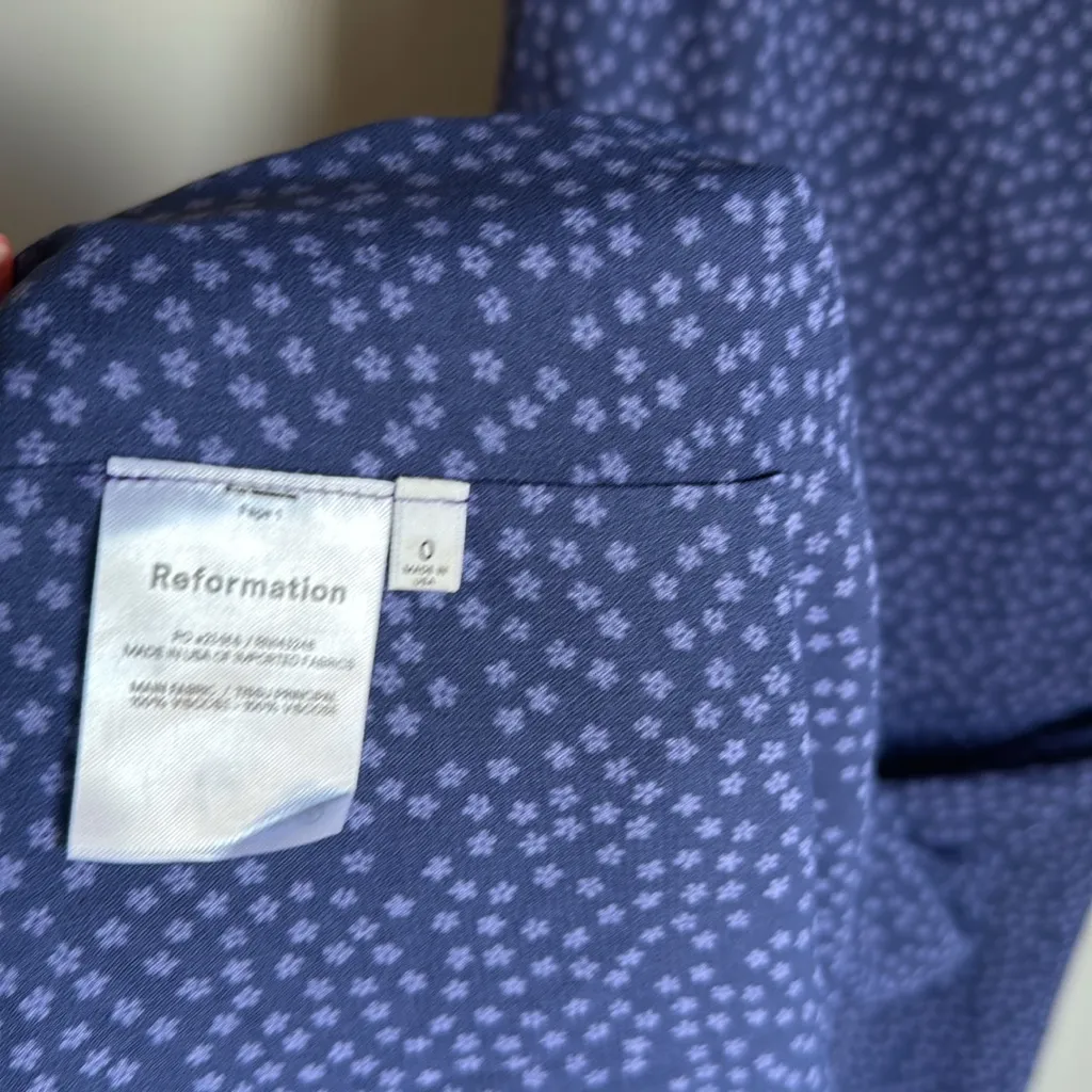 NEW REFORMATION Kourtney Midi Dress In Hyacinth 0 - Image 10