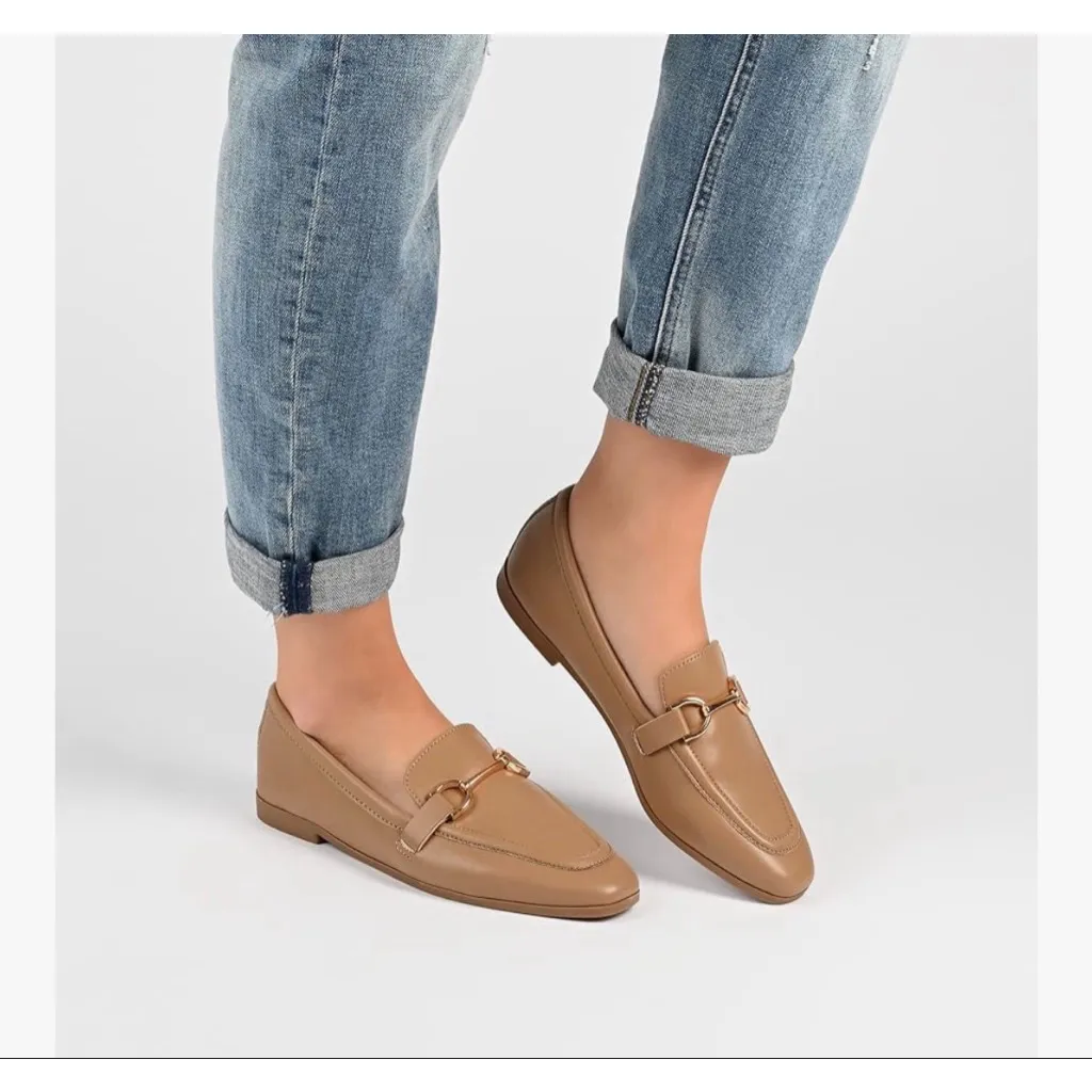 NEW Tan Journee Collection Mizza Loafer Flats 9 $85 - Image 4