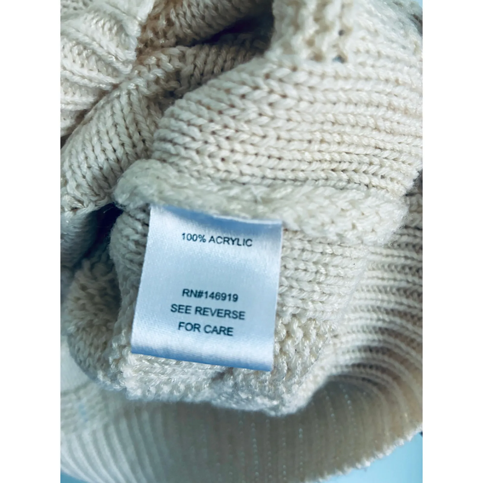 Boho Crochet Festival Tank Top Women's XL Cream Color - Image 5