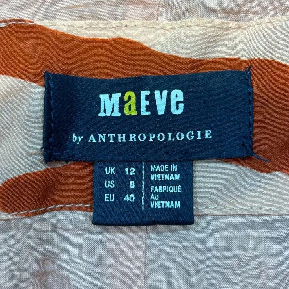 Maeve Anthropologie The Isobel silky Pleated skirt‎ size 8 NWT - Image 11