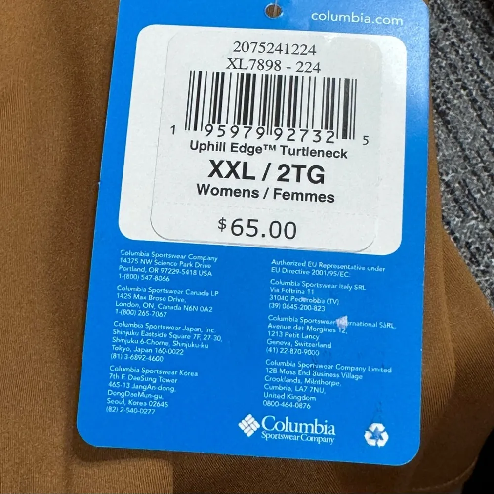 Columbia Women’s Uphill Edge Turtleneck Long Sleeve Shirt - Image 14