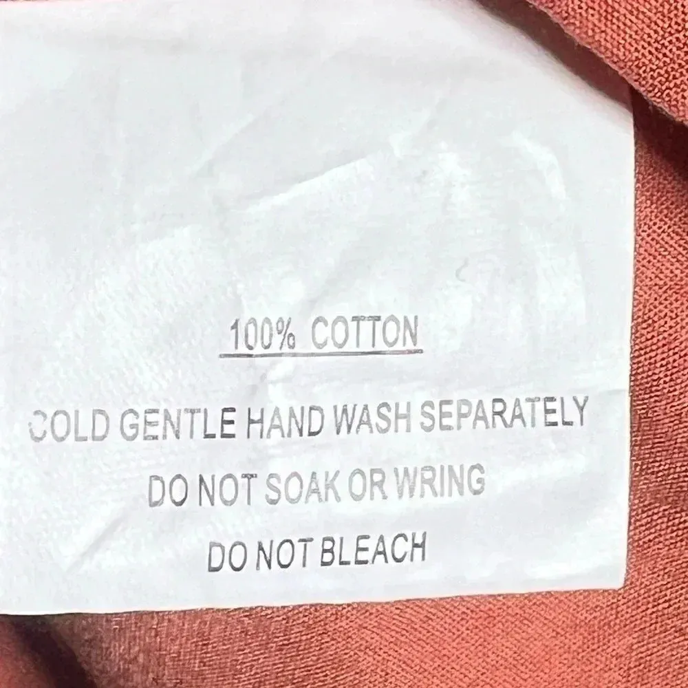 Saints and Secrets eyelet , low back, 100% cotton dress Orange - Image 8