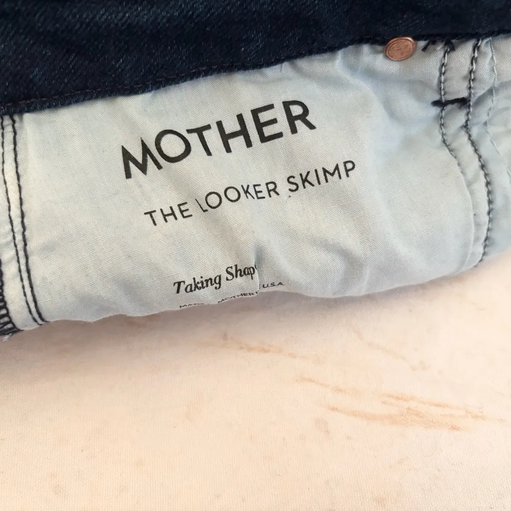 Mother the Looker Skimp in Taking Shape Wash Blue Size 27 - Image 5