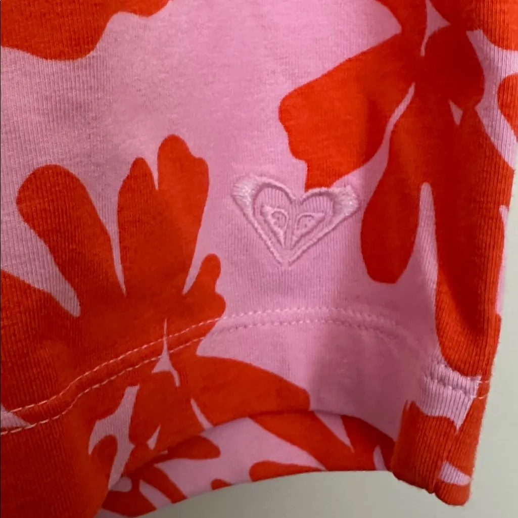 Roxy Pink and Red Floral Bike Shorts Women’s Sz Small NWT - Image 3