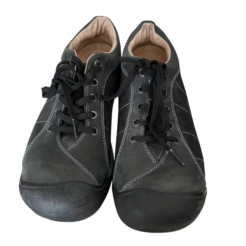 KEEN Presidio Shoes Black Grey Cycling Lace Up Leather Womens Size 10 - Image 2