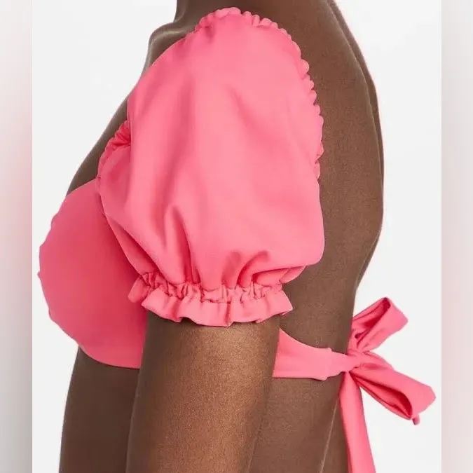 AGUA BENDITA Romina Luau Bikini Top in Fuchsia - Image 10