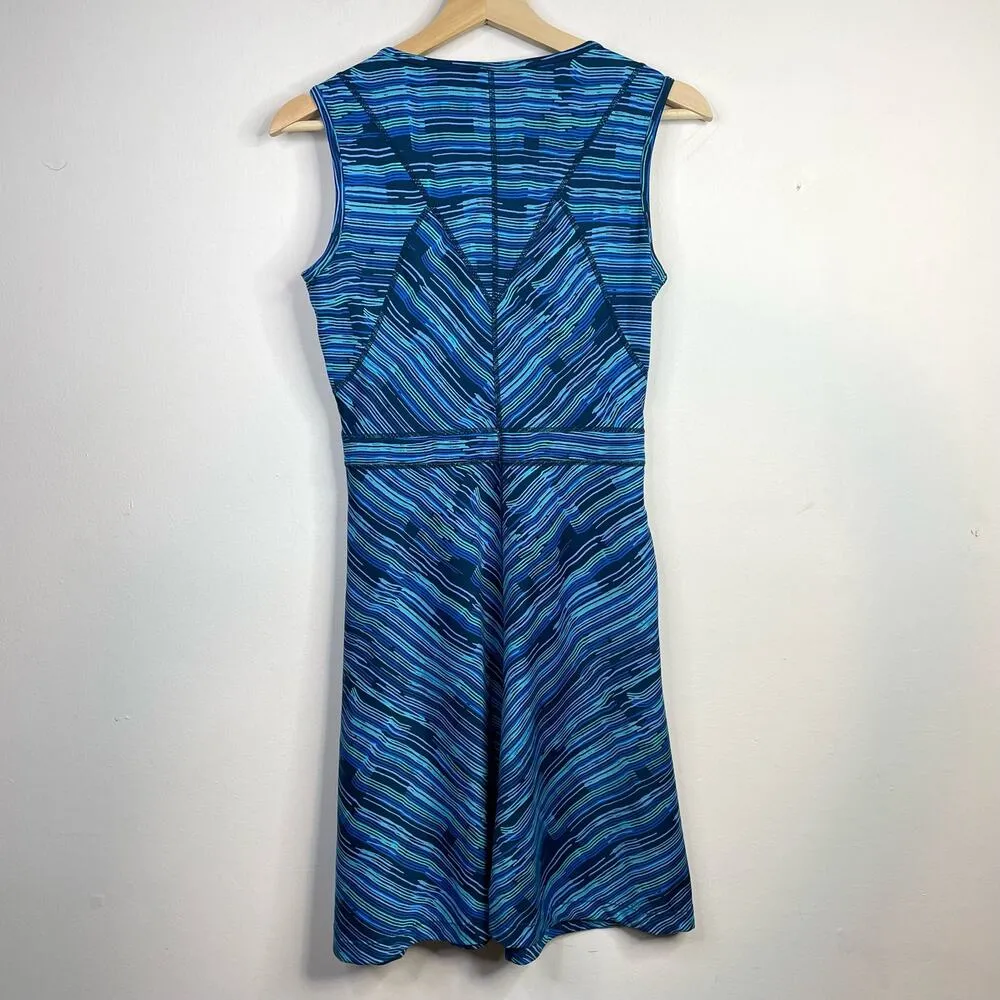 Buttah Fit and Flare sleeveless Dream Dress Sonar Stripe womens XS - Image 9