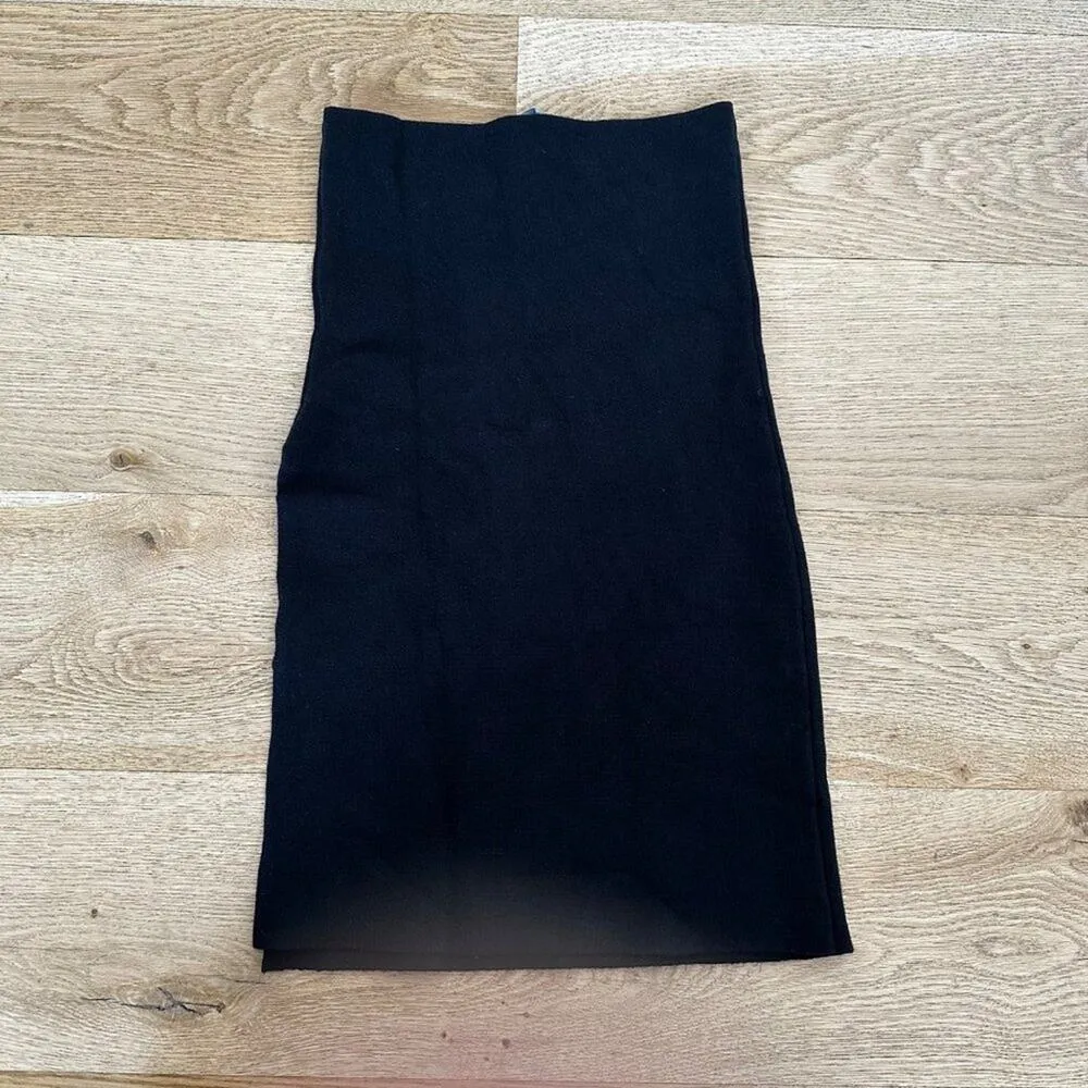 LIONESS  - Midi Skirt with Side Slit in Black - Image 6