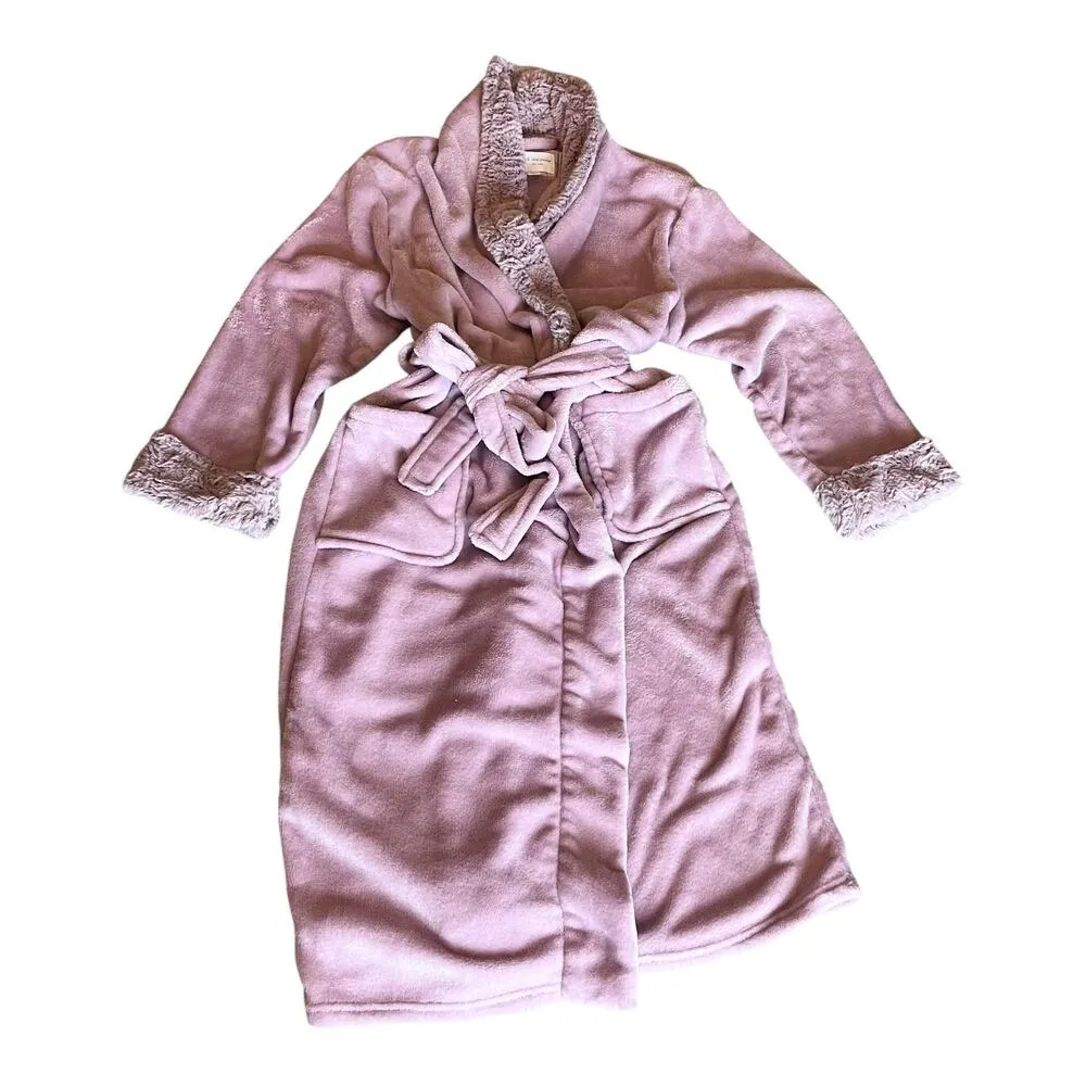 Carole Hochman Soft Plush ROBE & BELT Womens Sz LG Purple Lavender Pockets NWOT - Image 4