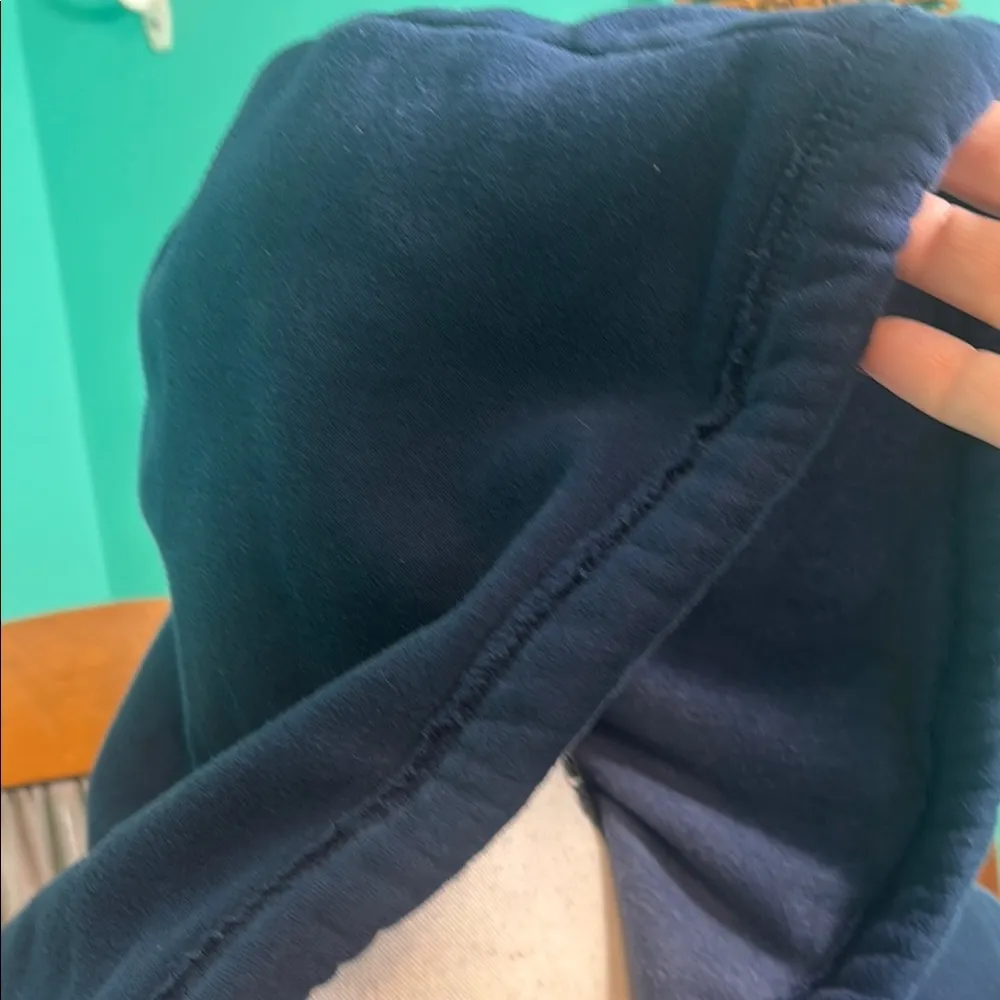 Aeropostale Blue and White Long Sleeve Hoodie - Image 2