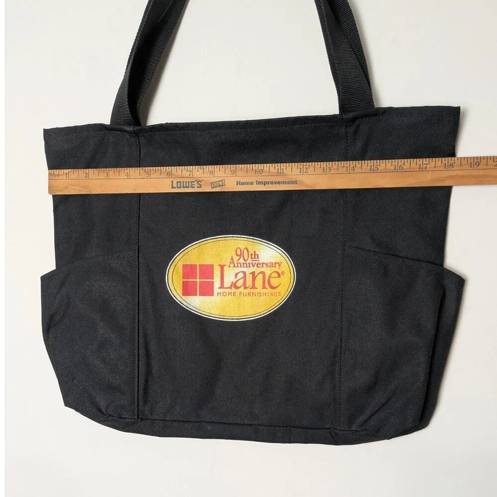Lane Home Furnishings 90th Anniversary Tote Bag Vintage Y2K Black - Image 8