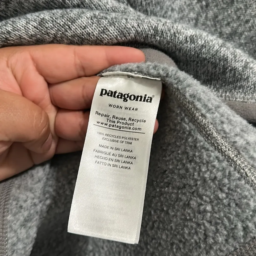 Like new PATAGONIA Women's Better Sweater® 1/4-Zip Fleece
Gray Fleece Pullover - Image 7