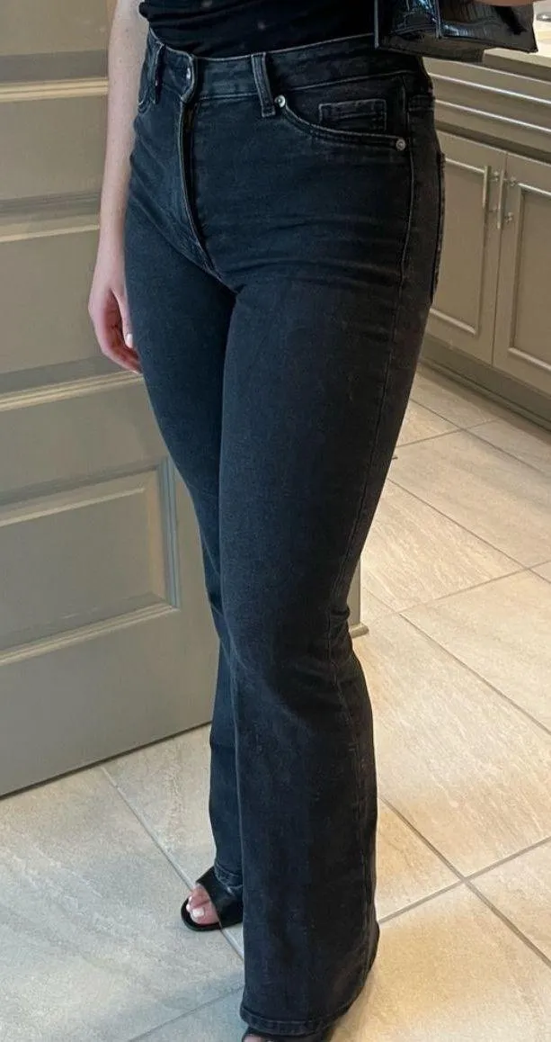 Black Bootcut Jeans - Image 2