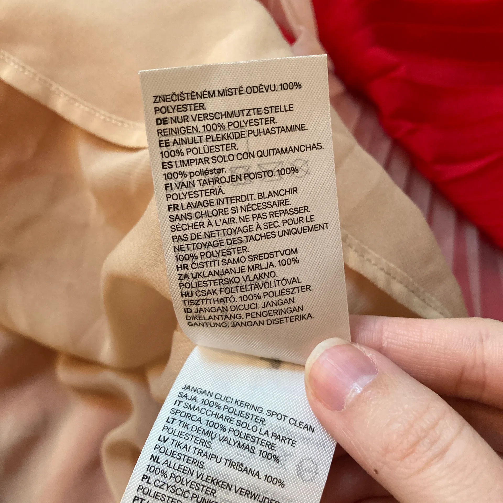 Gambattista Valli x H&M Red Open Shoulder Dress Size 4 NWT - Image 8