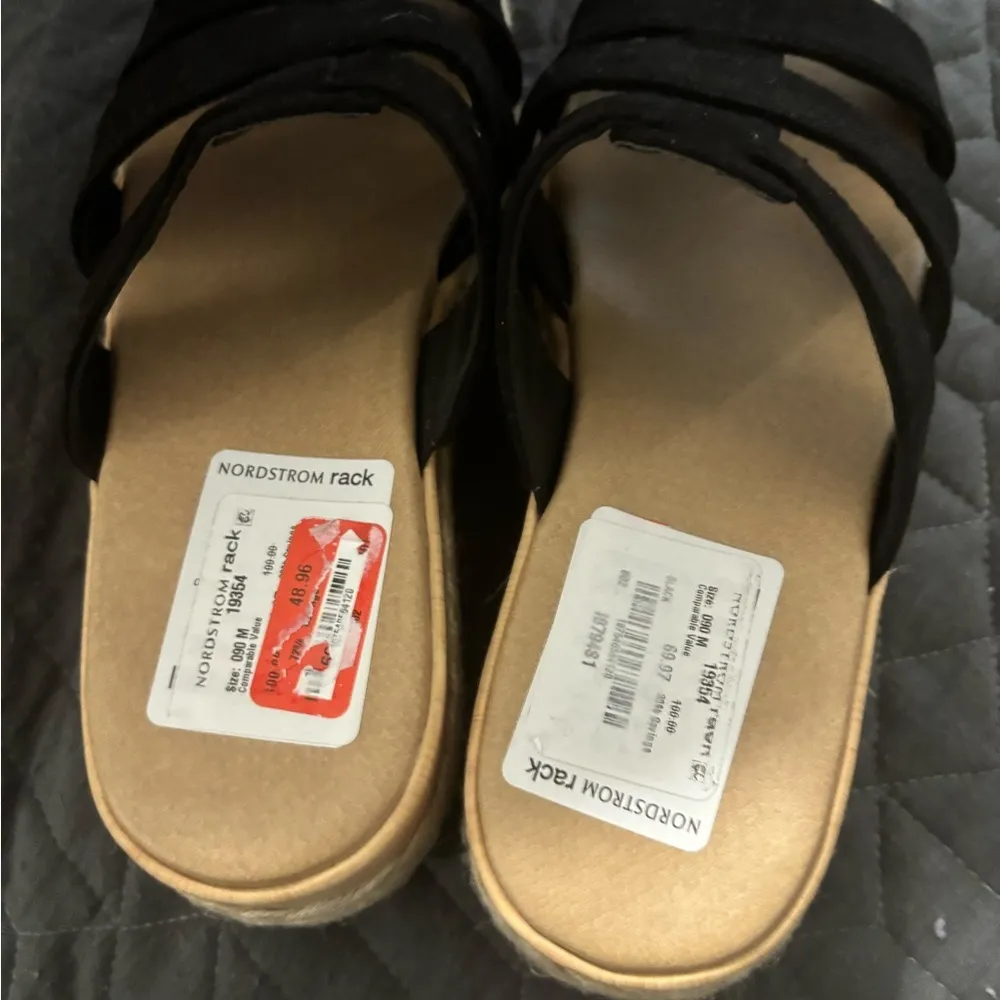 NWOT Dr scholls Electric platform wedge sandal black 9 - Image 5