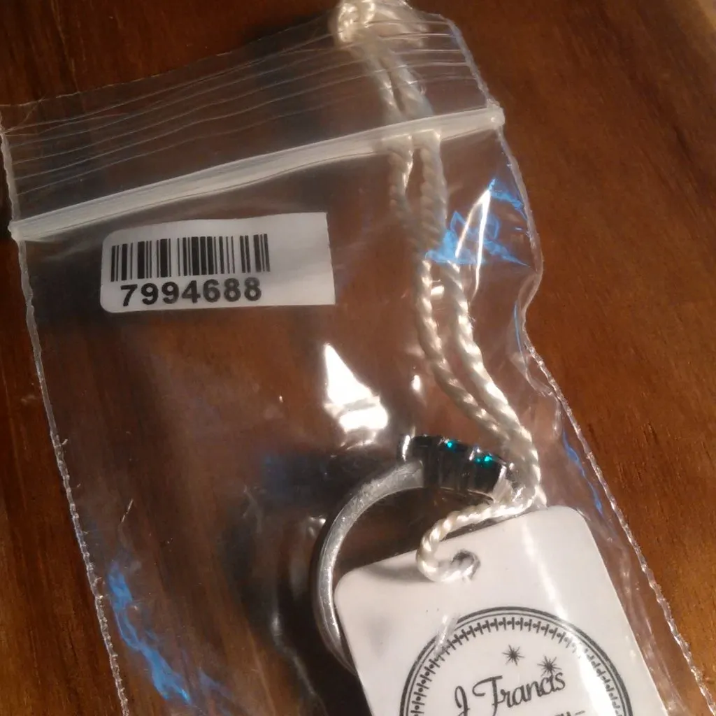 Swarovski Emerald Color Crystal Platinum Bond Ring (Size 7) - Image 12