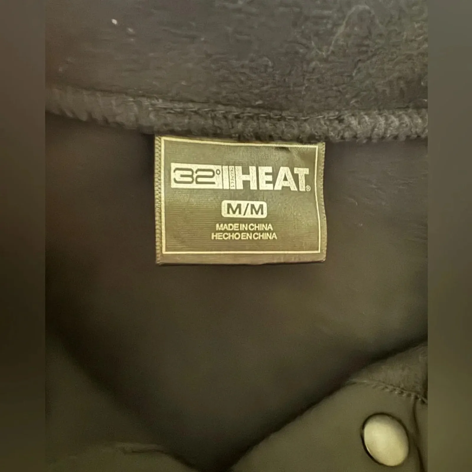 32 DEGREES Fleece Half-Snap Pullover Top in Black Size M New with Tag TL2FCF63ME - Image 3