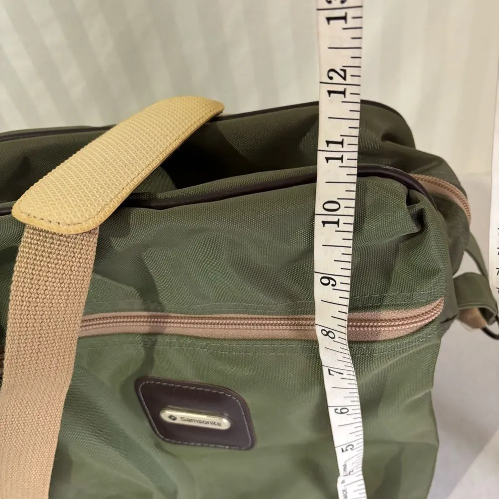 Vintage Samsonite Green Crossbody Bag - Image 5