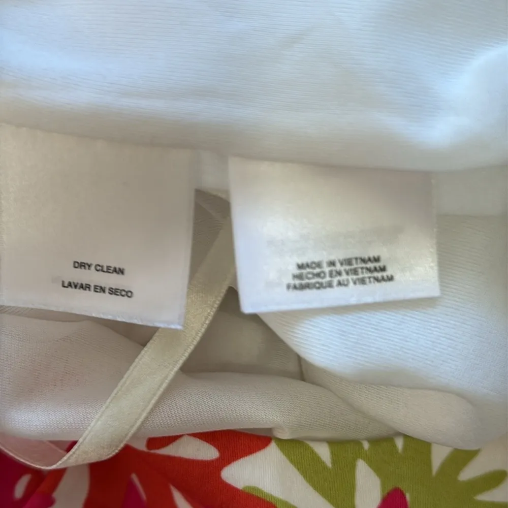 Pappagallo Pink and Green Halter Sundress Size 8 - Image 7