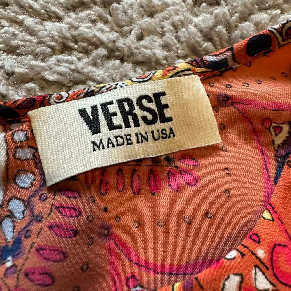 Verse Multicolored Sleeveless Blouse Tank Top Size L - Image 8