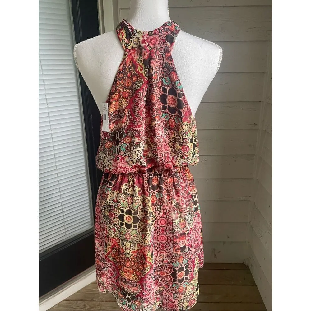 NWT WAYF Women’s Halterneck Dress in Marakesh Print with Keyhole back - Image 12