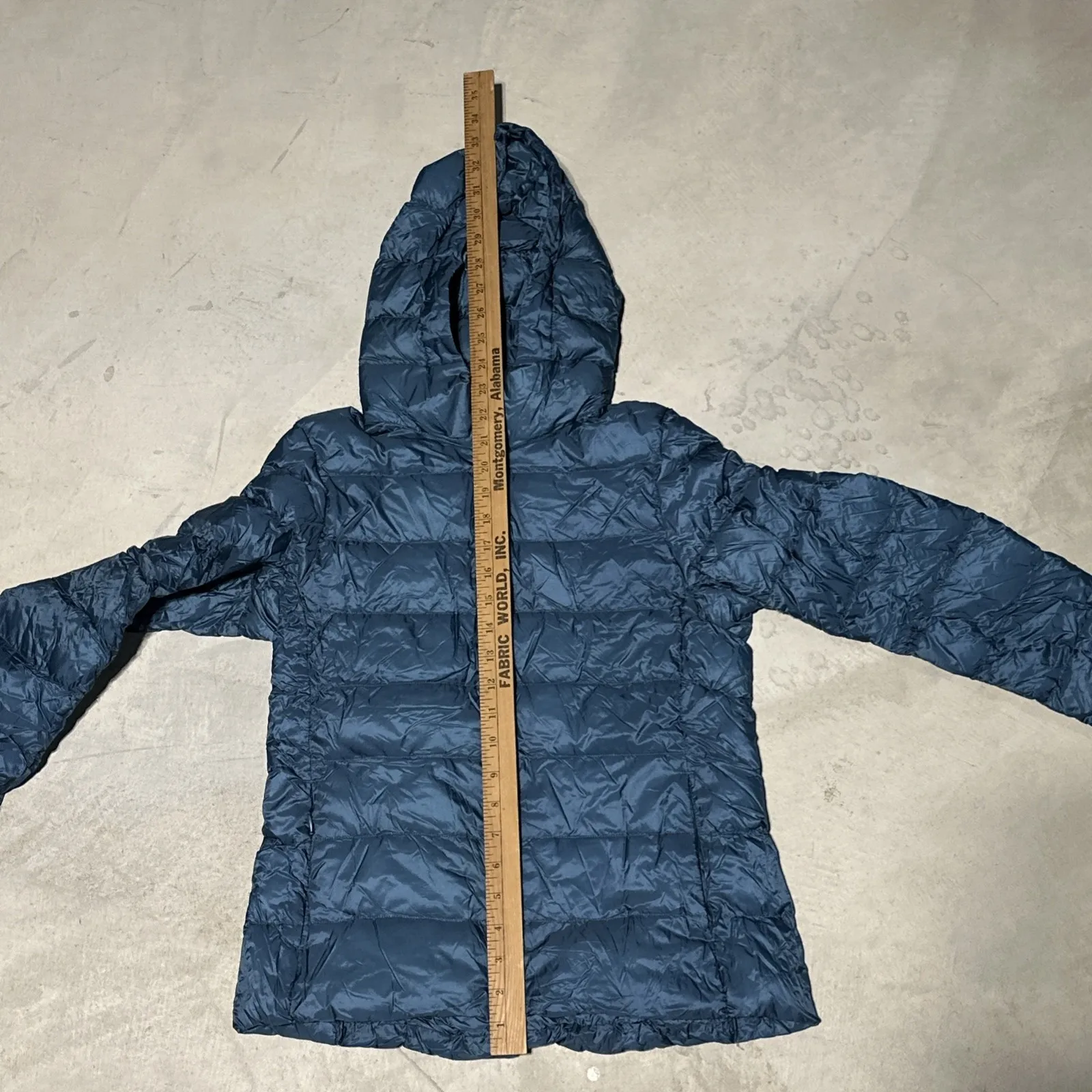 Uniqlo Down Puffer Hooded Jacket Ultra Light Womens SZ XS Full Zip Pockets - Image 6