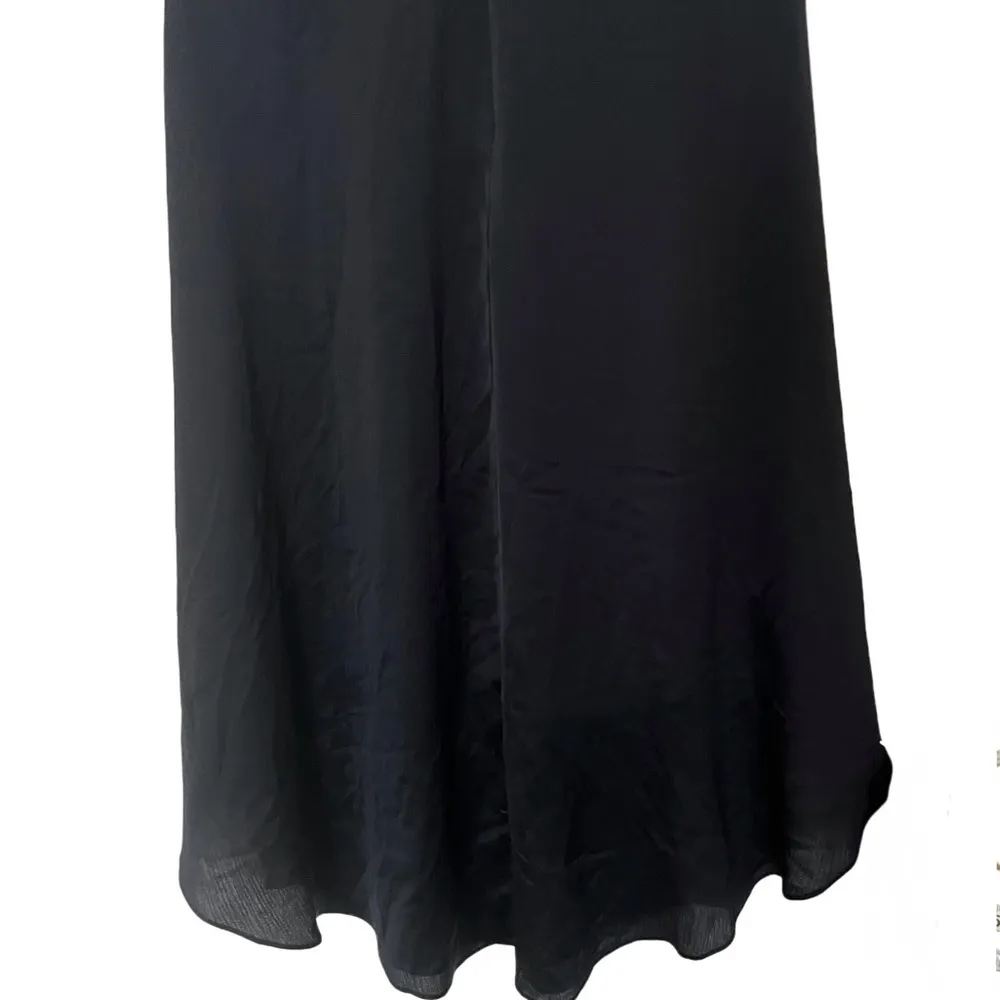 Rachel Rachel Roy Black Dress High Keyhole Neckline Halter Top Flowy Midi 14 - Image 5