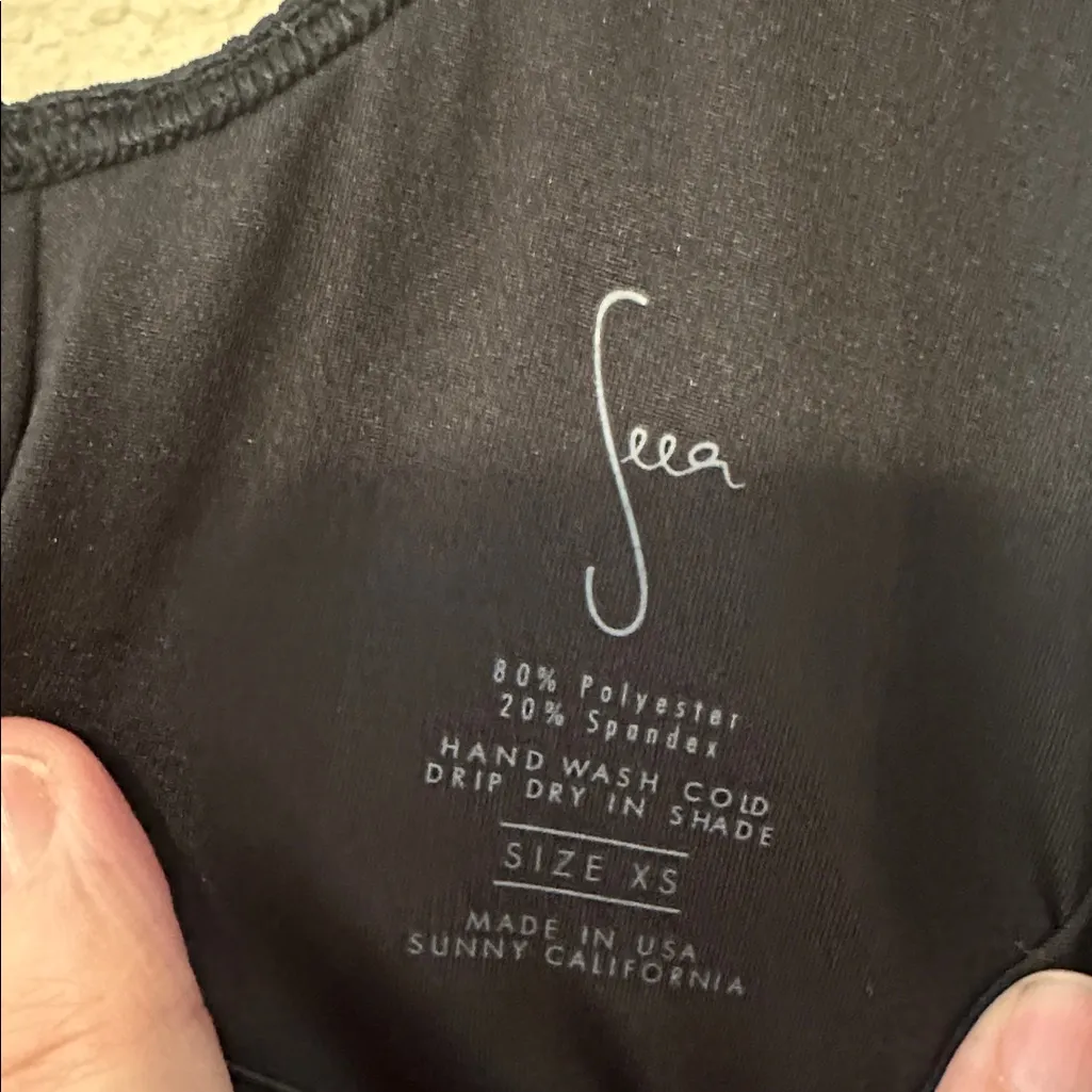 Seea Swimwear Tofino Black Rib One - Image 5