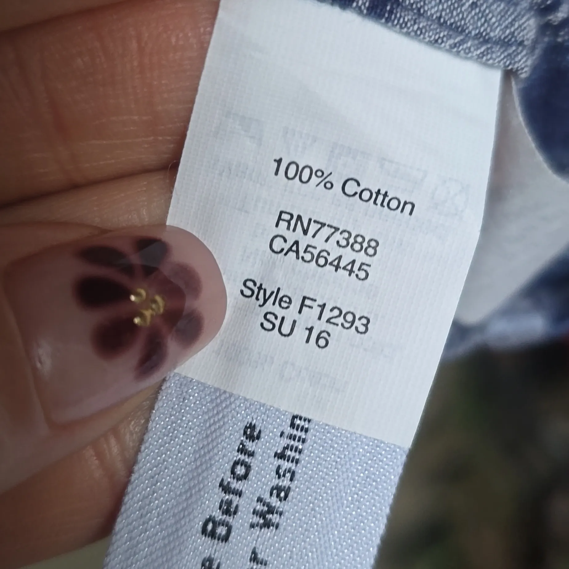 Madewell Gingham Baby Doll Lightweight Top Indigo Plaid  Medium M - Image 7